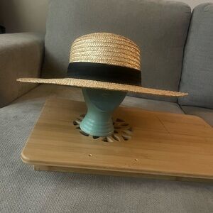 GIGI PIP Natural Straw Hat with Black Band
